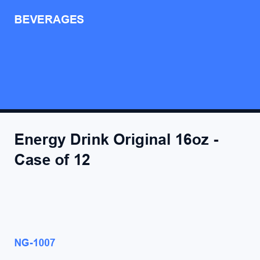 Energy Drink Original 16oz - Case of 12