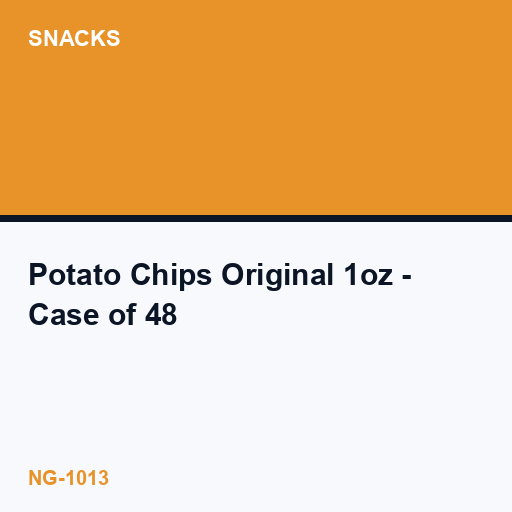 [NG-1013] Potato Chips Original 1oz - Case of 48