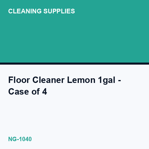 Floor Cleaner Lemon 1gal - Case of 4