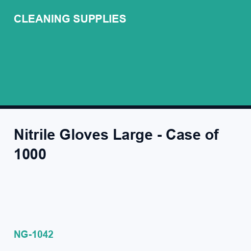 Nitrile Gloves Large - Case of 1000