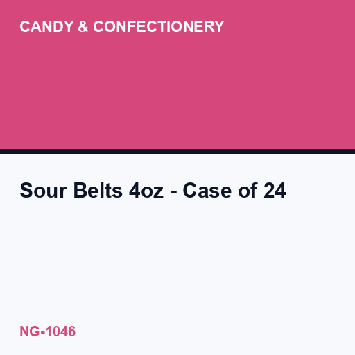 [NG-1046] Sour Belts 4oz - Case of 24