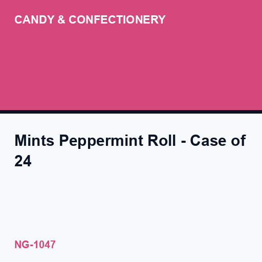 Mints Peppermint Roll - Case of 24
