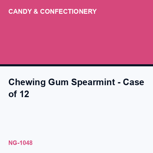Chewing Gum Spearmint - Case of 12
