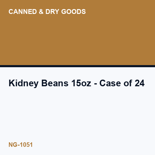 [NG-1051] Kidney Beans 15oz - Case of 24