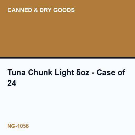 Tuna Chunk Light 5oz - Case of 24