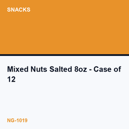 Mixed Nuts Salted 8oz - Case of 12