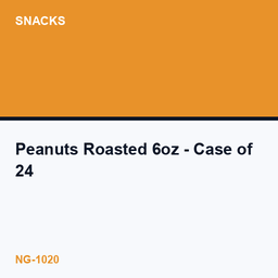 Peanuts Roasted 6oz - Case of 24