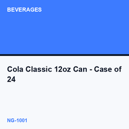 Cola Classic 12oz Can - Case of 24