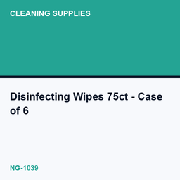 Disinfecting Wipes 75ct - Case of 6