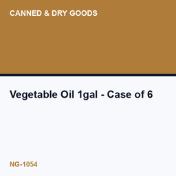Vegetable Oil 1gal - Case of 6