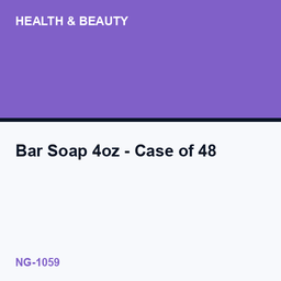 Bar Soap 4oz - Case of 48