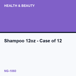 Shampoo 12oz - Case of 12