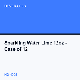 Sparkling Water Lime 12oz - Case of 12