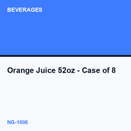 Orange Juice 52oz - Case of 8